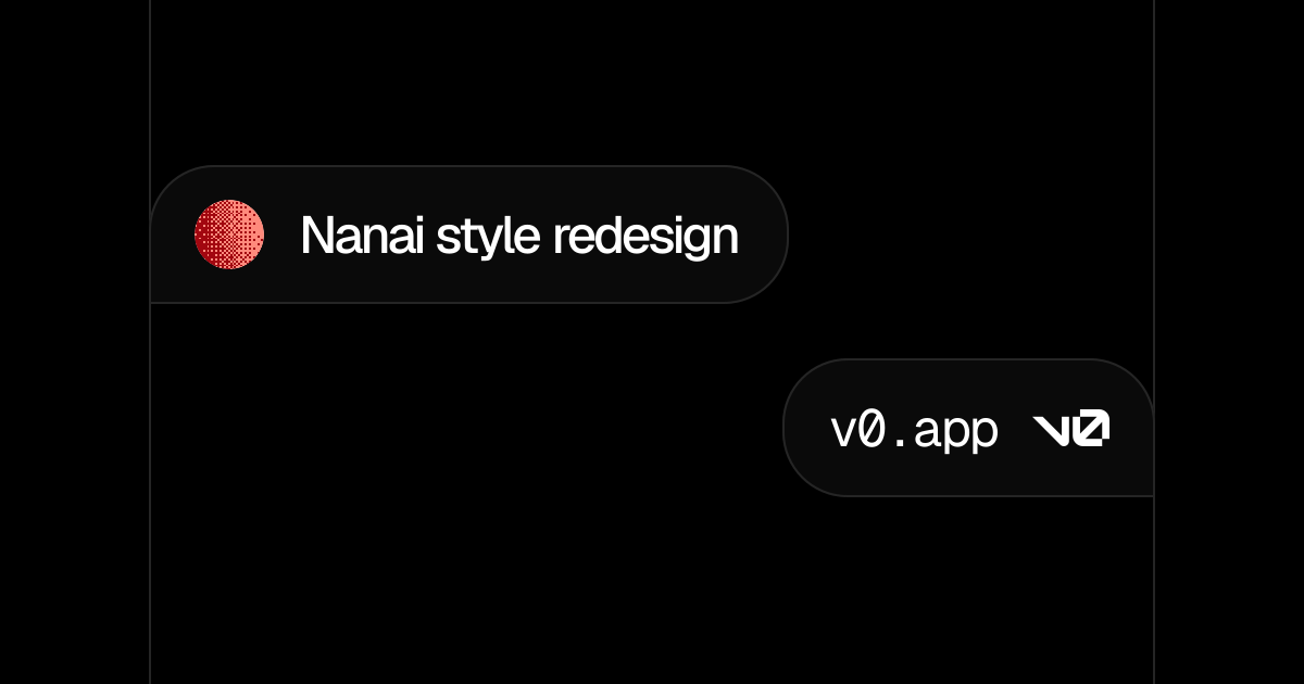 Nanai style redesign - v0 by Vercel