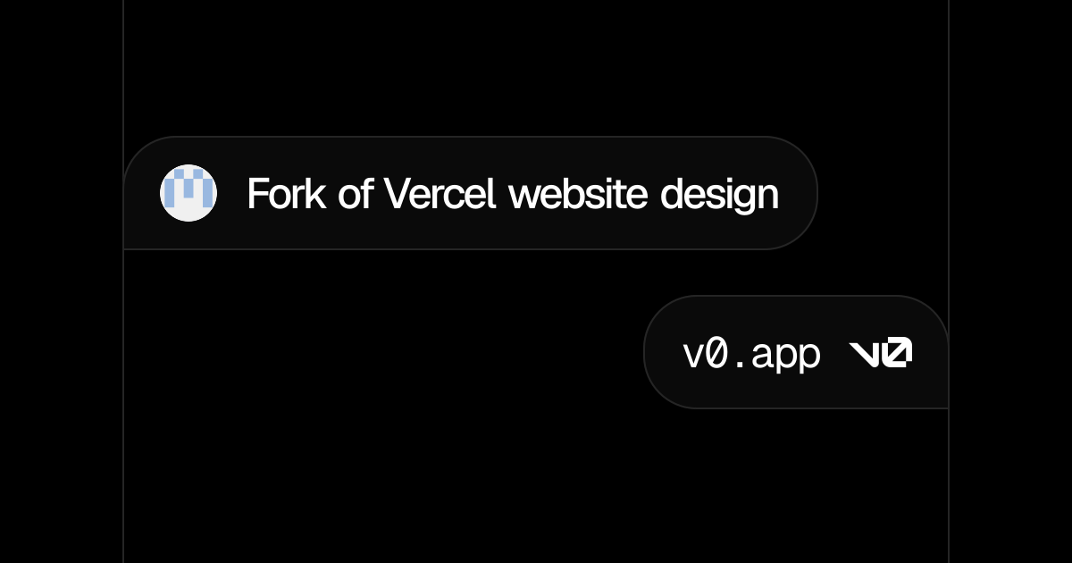Fork of Vercel website design – v0 by Vercel