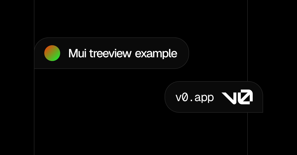 Mui treeview example – v0 by Vercel