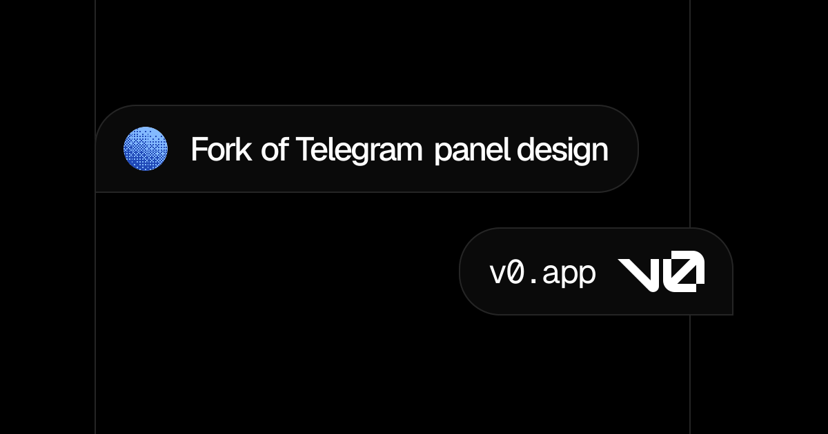 Fork of Telegram panel design – v0 by Vercel