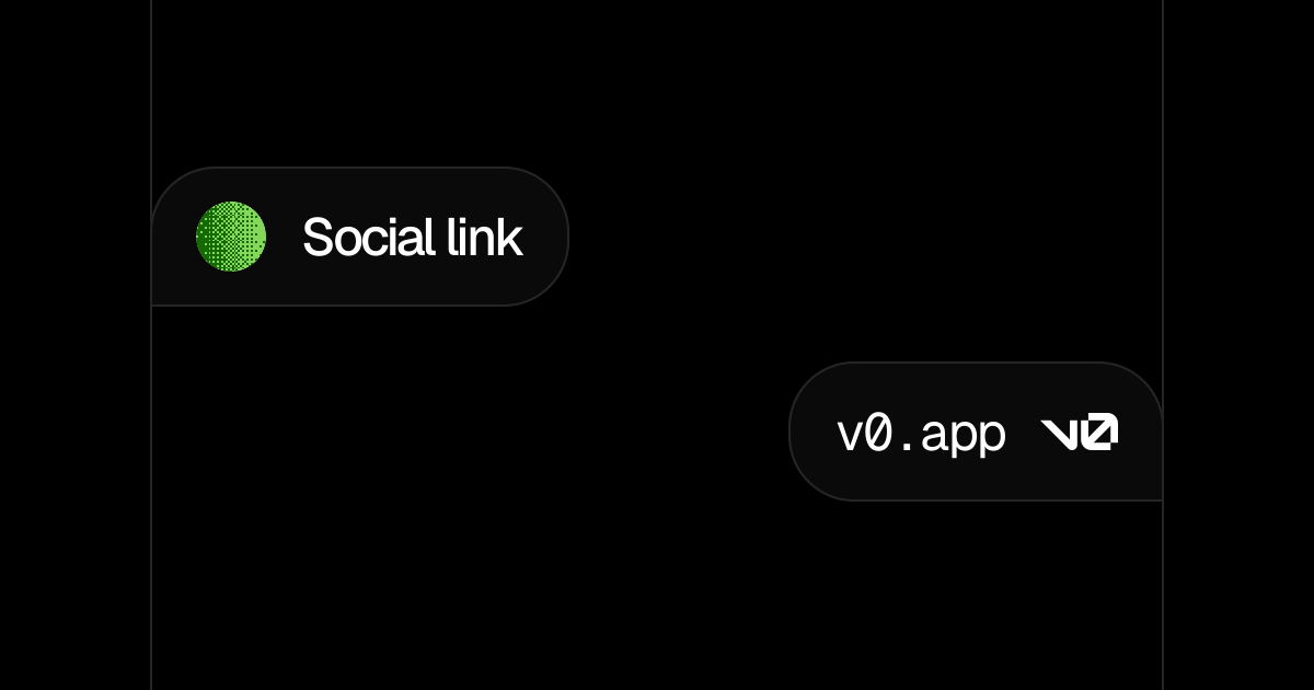 Social link v0 by Vercel