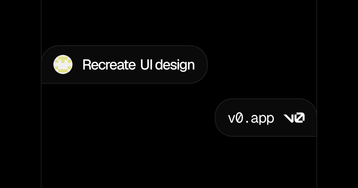 Recreate UI design – v0 by Vercel